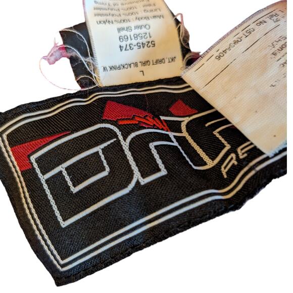 Drift Racing Jacket Womens Large Snowmobile Motorcycle Pink Embroidery Accents - Picture 14 of 15